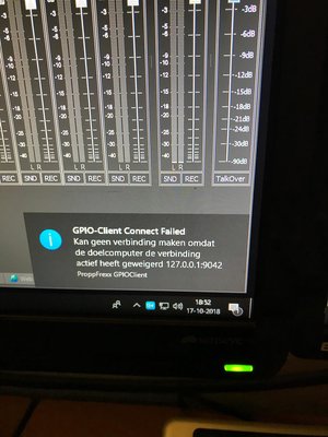 error message gpio