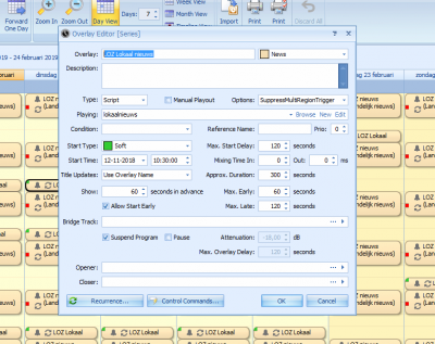 Option Title updates (use overlay name)