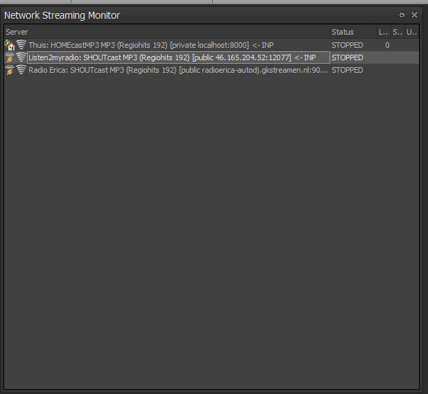 I also have a test stream, and that works fine with meta data