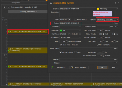 Overlay screengrab