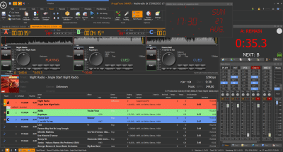 The Bridge Track ended exactly at 17:29:59, and the next program started at 17:30:00