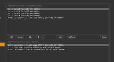 webstation soundsettings after new startup pc