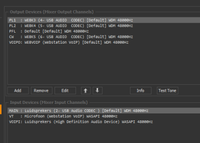 webstation sound settings