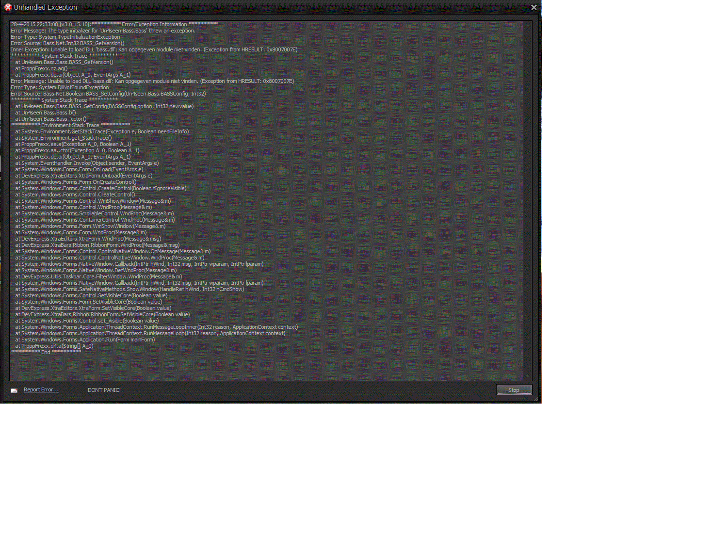 Error Start-up After Install v3.0.15.10 - stable.gif