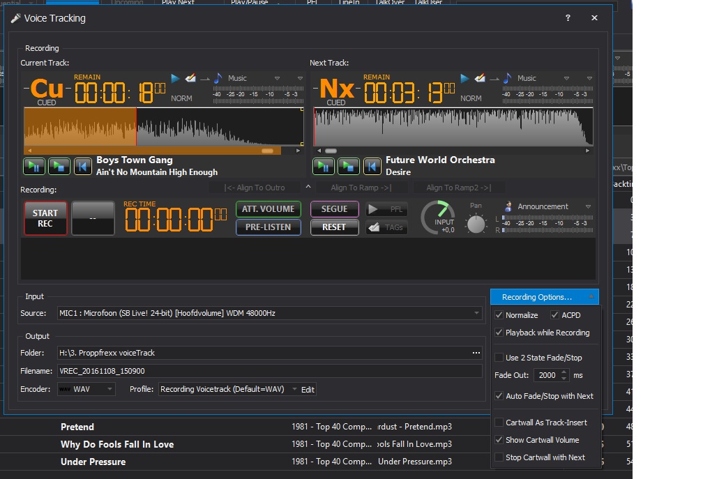 Are these settings oké?