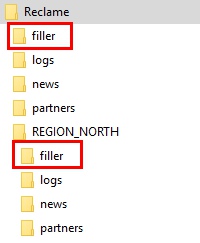 New structure of the Advert-Storage-Path (here 'Reclame')